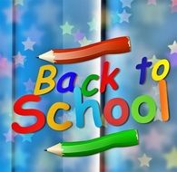 clipart,painted picture " back to school"