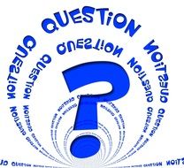 question sign in question words circles