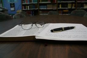 bible and pen