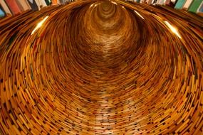 fascinating tunnel in the library