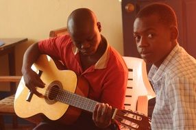 guitar lessons of music in school