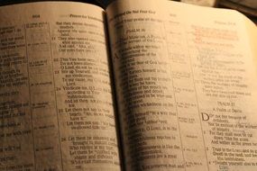 open bible for prayer