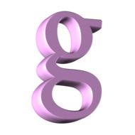 letter g 3d drawing