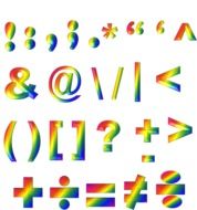punctuation symbols 3d drawing