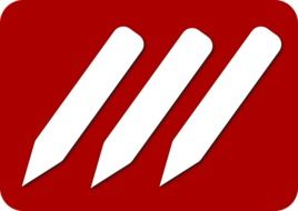 white pencils silhouettes on red background