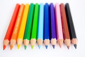 Colorful drawing pencils for school