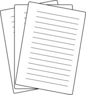 Picture of white papers