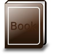 Clipart of brown book