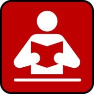 reader book symbol icon drawing