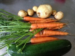 carrots and potatoes