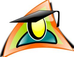 multicolor graduate icon