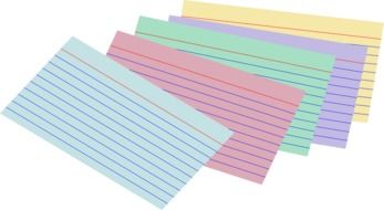 isolated colored paper