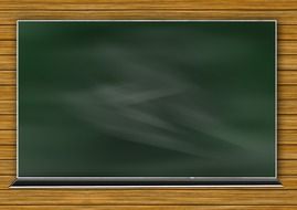 School board in a wooden frame