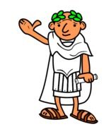 drawing of a roman man