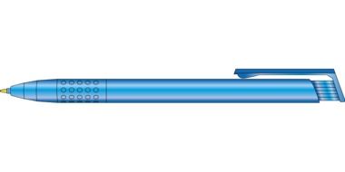 graphic image of a blue ballpoint pen