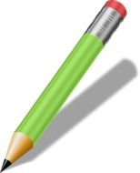 green trimmed pencil