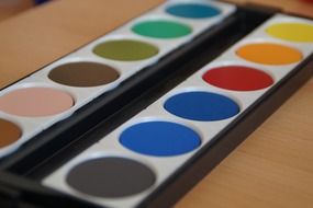box of watercolors