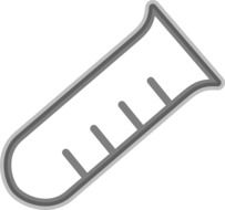 black and white tube in the laboratory