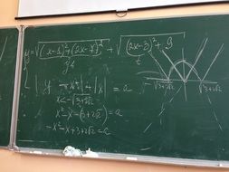Mathematic lesson in a school