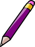 purple office pencil