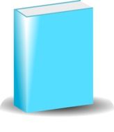 light blue book as an illustration