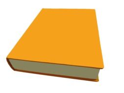 Orange literature book clipart