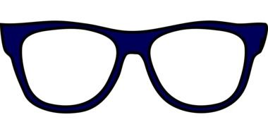 painted blue glasses