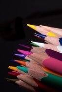 pencils with colorful flowers