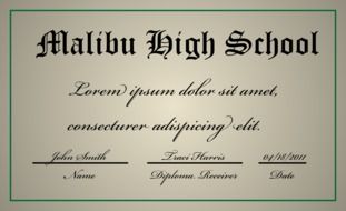 high school diploma