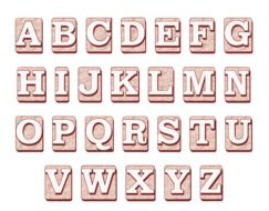 abc pink letters drawing