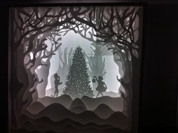 Christmas performance, vintage decoration