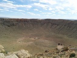 Landscape of crater