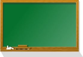Green chalkboard drawing