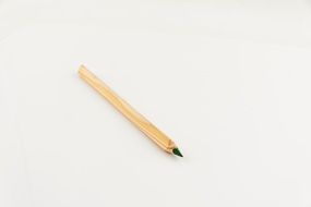 wooden pencil with green core