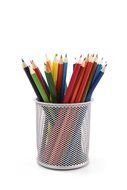 colored pencils in a glass