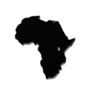 Africa black map