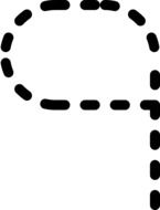 dotted image of a digit