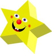 star face happy drawing