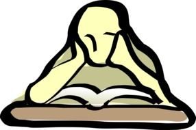 picture of a man reading a book