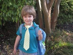 boy in preschool