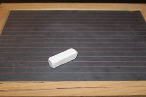 white chalk and blackboard