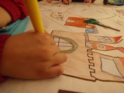 children's drawing of the castle
