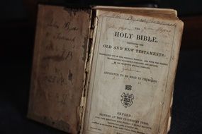 old open bible