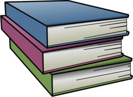 three books in hardcover as a graphic image