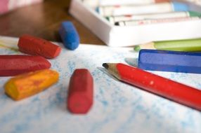 colored pencils and crayons for creativity