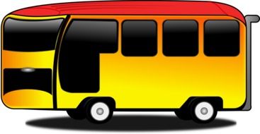 cartoon comic school bus