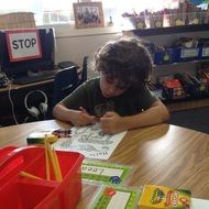 child in the classroom