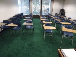 classroom with chairs