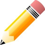 big yellow pencil as a graphic illustration