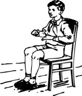 Sitting student picture